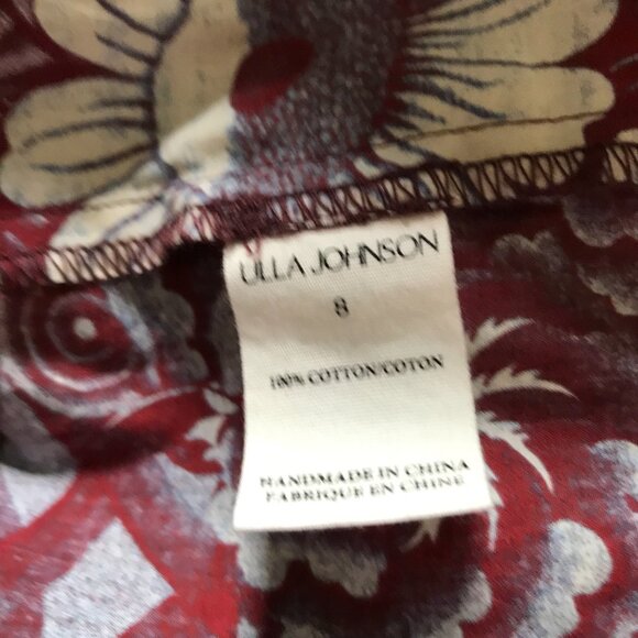 Ulla Johnson Floral Burgundy Blouse - Picture 8 of 14